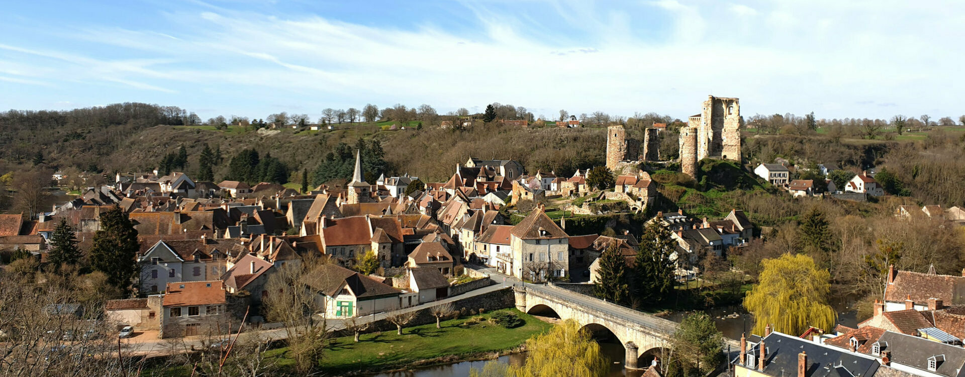 Mairie Commune Hérisson Village Médiéval Nord Allier 03